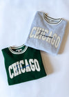 Chicago Forever Embroidered Crew - Green