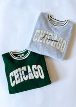 Chicago Forever Embroidered Crew - Grey