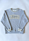 Chicago Forever Embroidered Crew - Grey