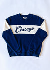 Chicago Collegiate Cursive Sweater - Navy