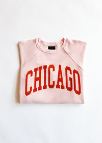 Chicago Reverse Classic Crew Sweatshirt - Pink & Orange