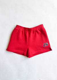 Chi Script Sweatshort - Red
