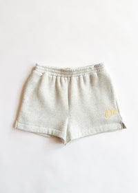 Chi Script Sweatshort - Heather Grey