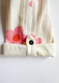 Striped Floral Overalls