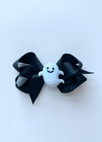 Halloween Charm Bow - Smiley Ghost