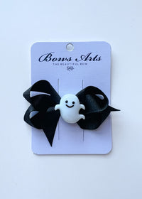 Halloween Charm Bow - Smiley Ghost