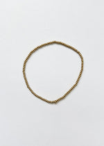 Dainty 2mm Beaded Bracelet - Gold