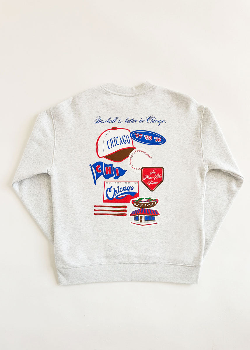 Chicago Baseball Patches Sweatshirt