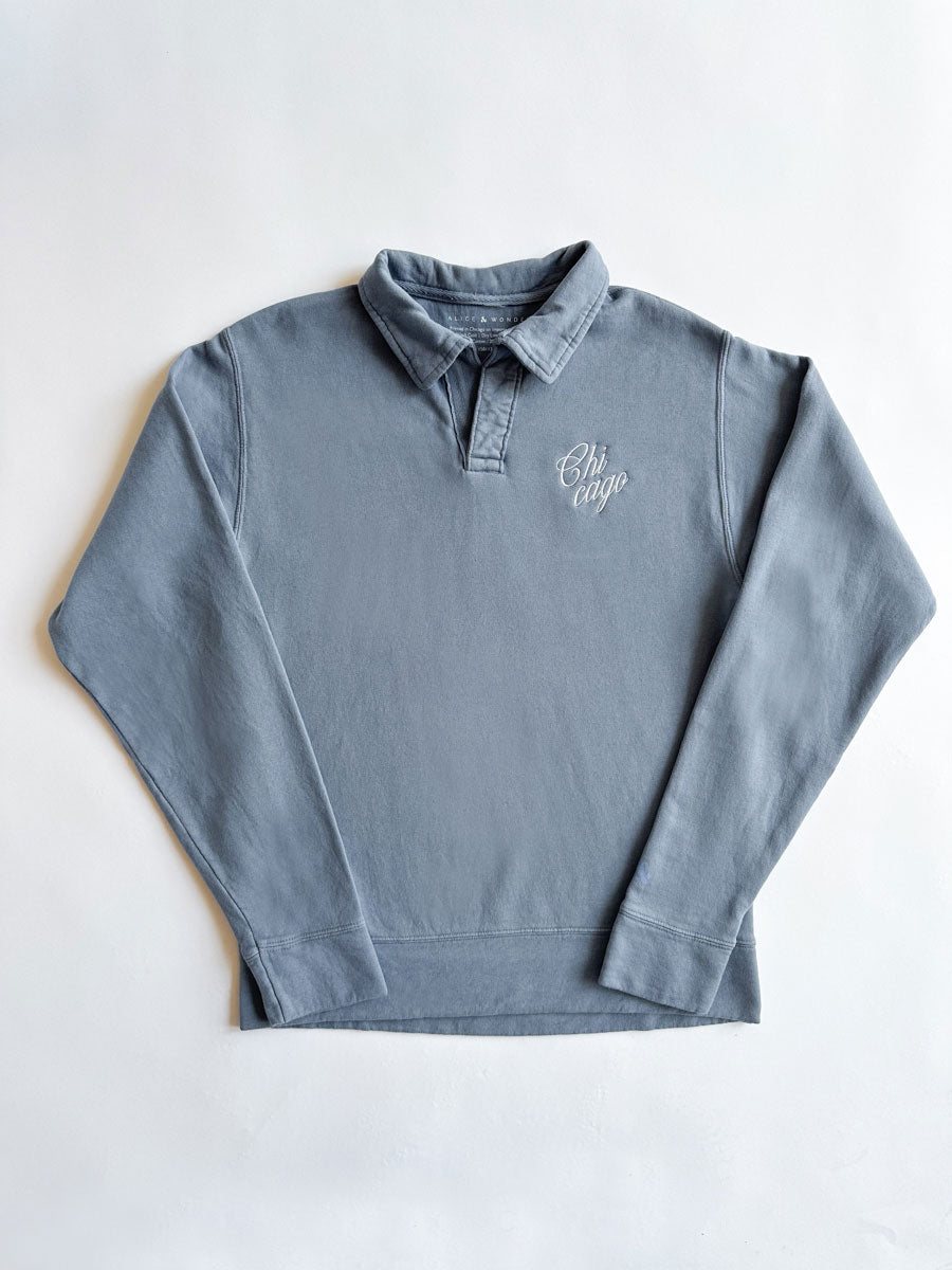 Chicago Script Polo Sweatshirt