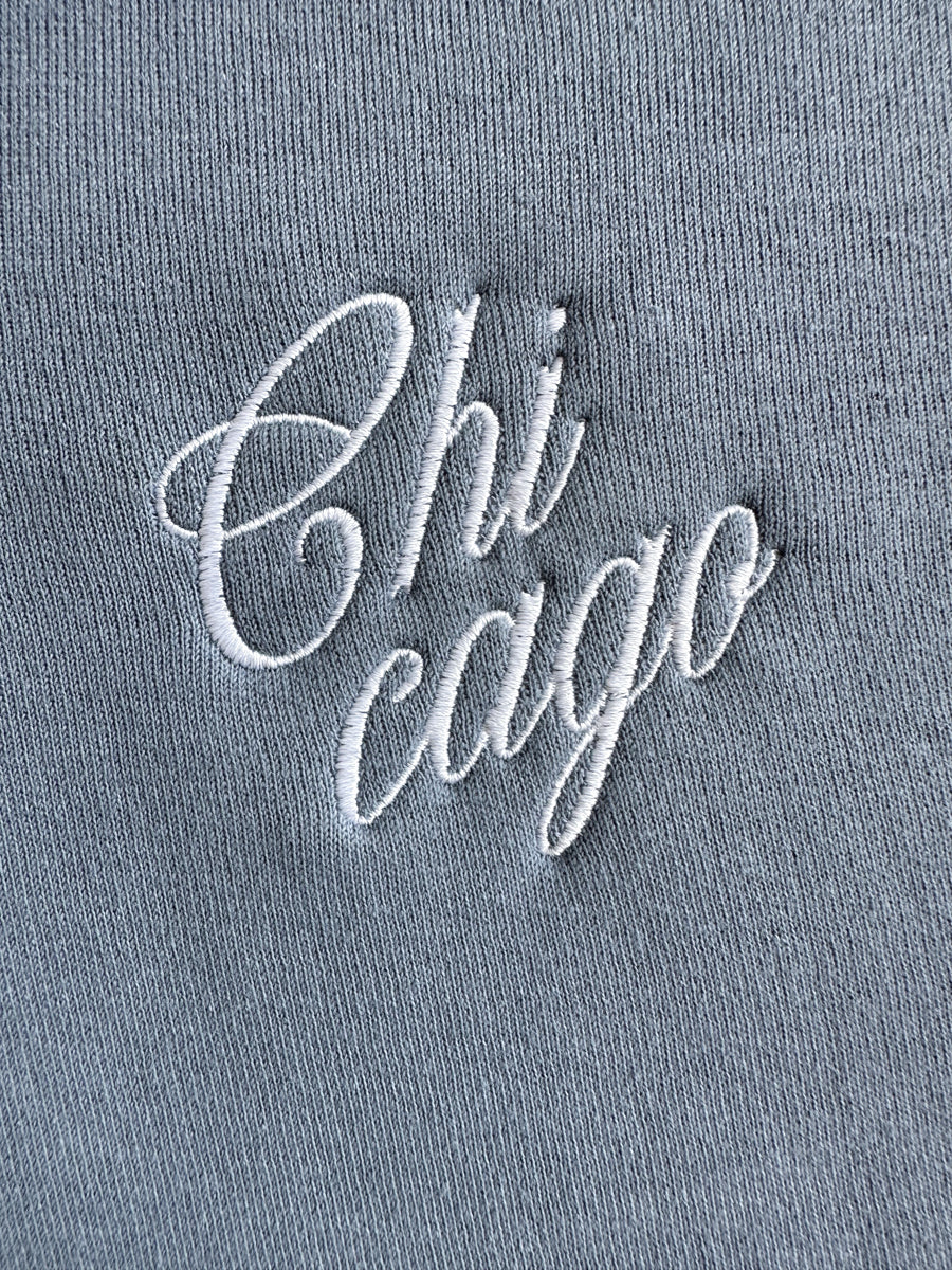Chicago Script Polo Sweatshirt