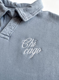 Chicago Script Polo Sweatshirt