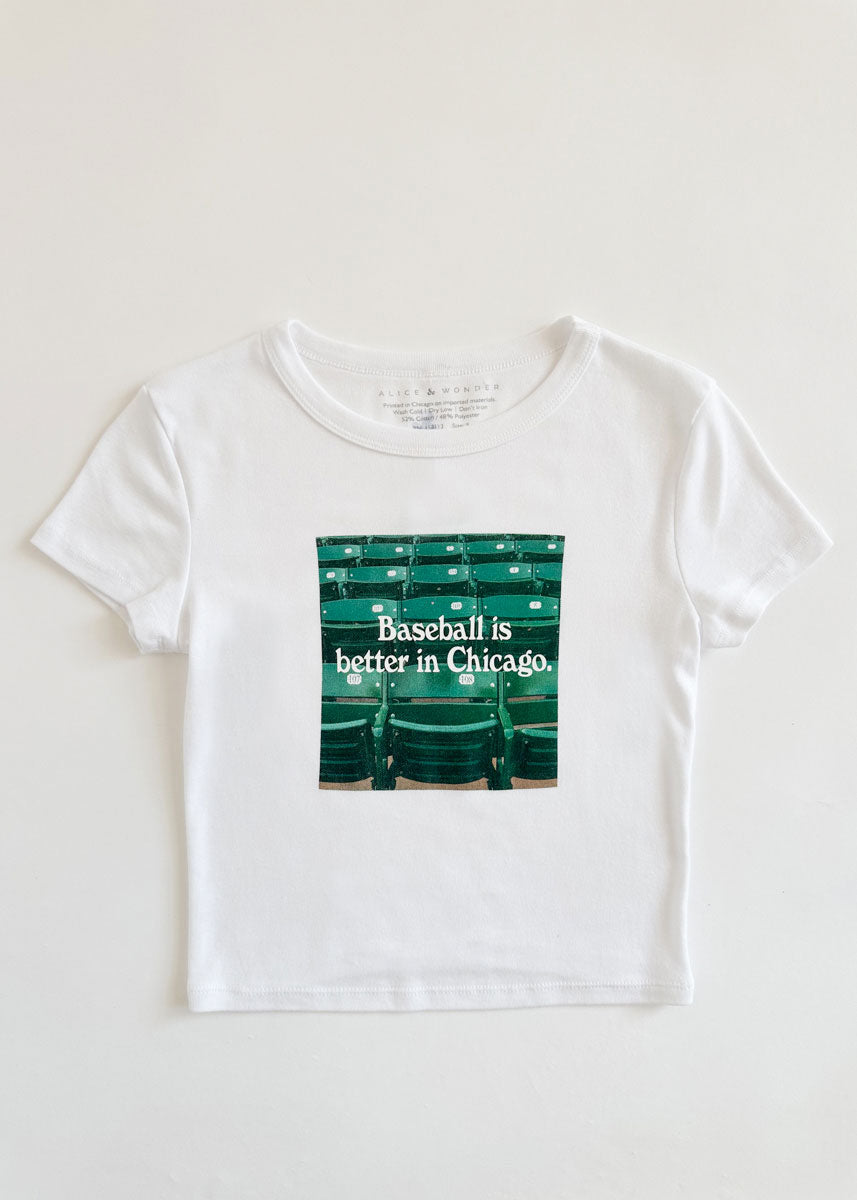 Baseball Is Better In Chicago Baby Tee