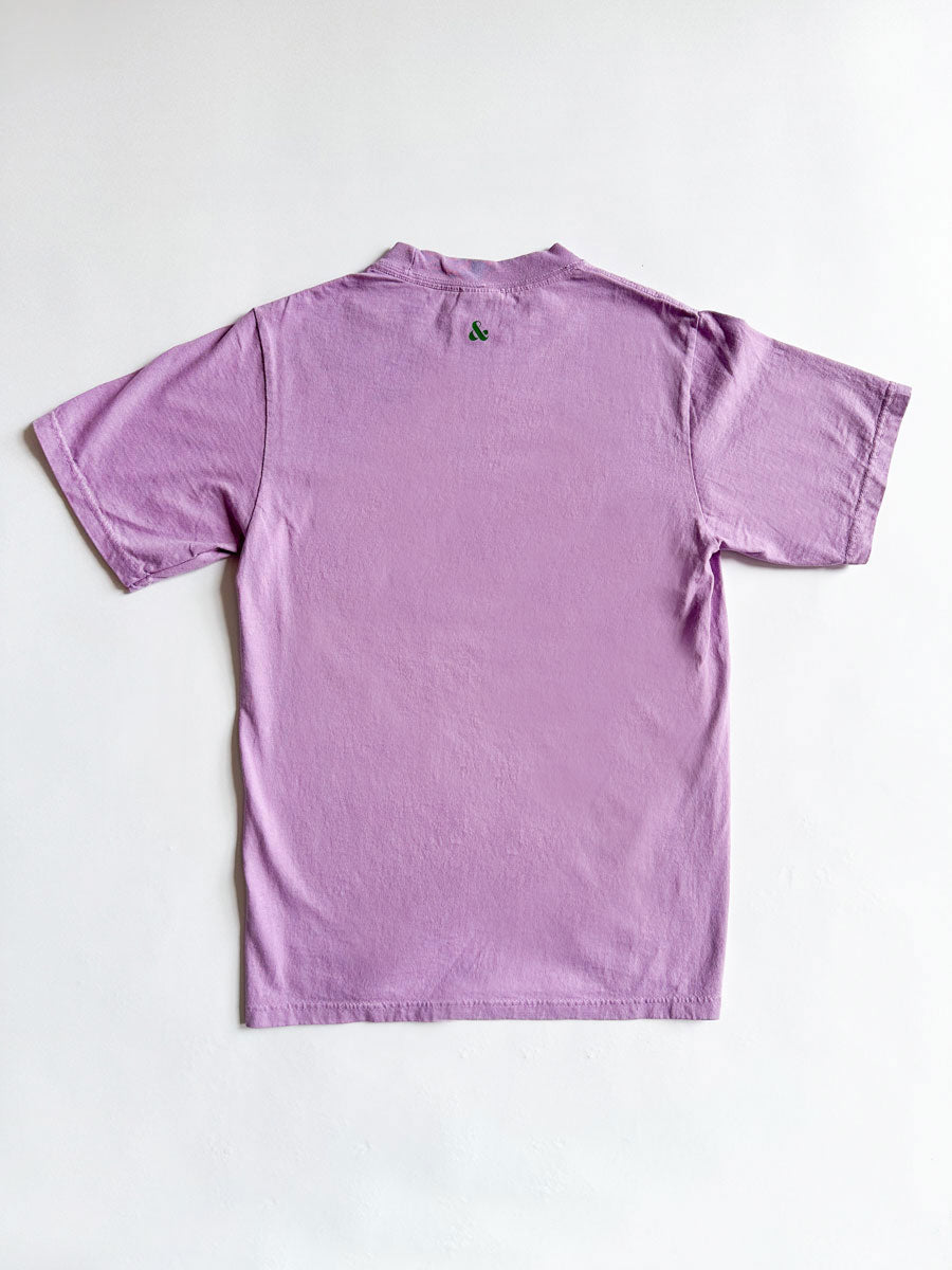 Chicago. Oversized Tee - Purple & Green