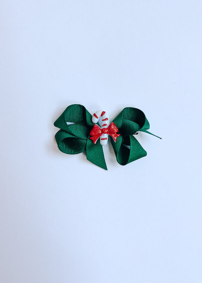 Holiday Charm Bow - Forest Candy Cane