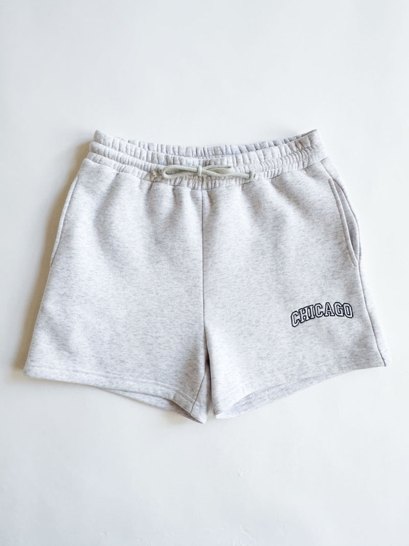 Chicago Sweatshort - Heather Grey