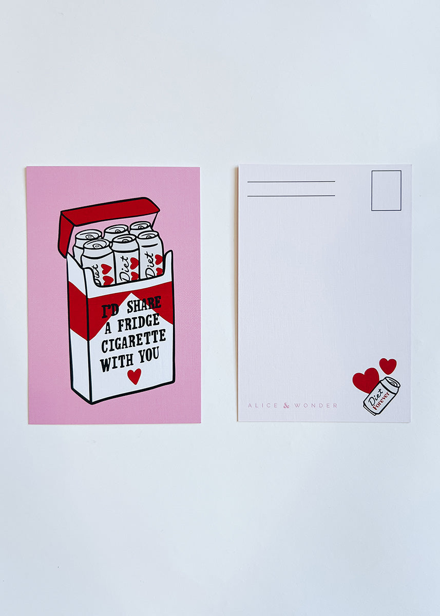Fridge Cigarette Postcard