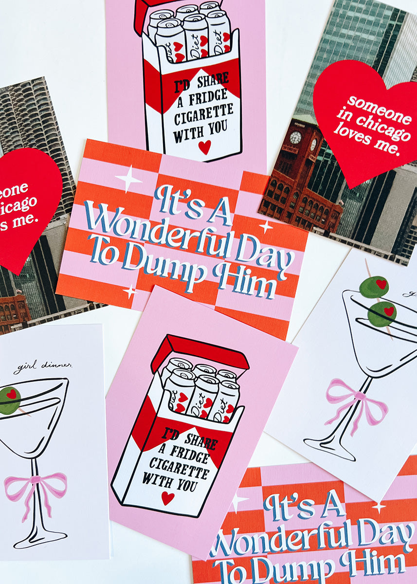 It's A Wonderful Day To Dump Him Postcard