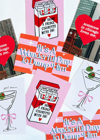 It's A Wonderful Day To Dump Him Postcard