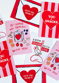 Share My Snacks With You Postcard