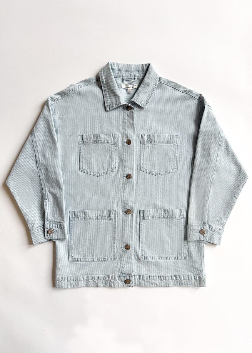 Chicago Denim Jacket - Blue White Pinstripe