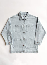 Chicago Denim Jacket - Blue White Pinstripe