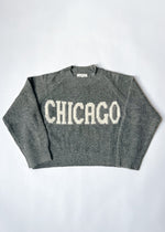 Chicago Crop Sweater - Gray