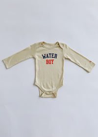 Water Boy Long Sleeve Onesie - Natural