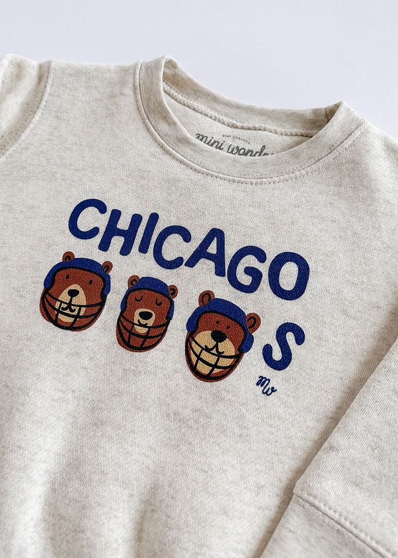 Chicago Football Team Toddler Sweatshirt - Natural Heather