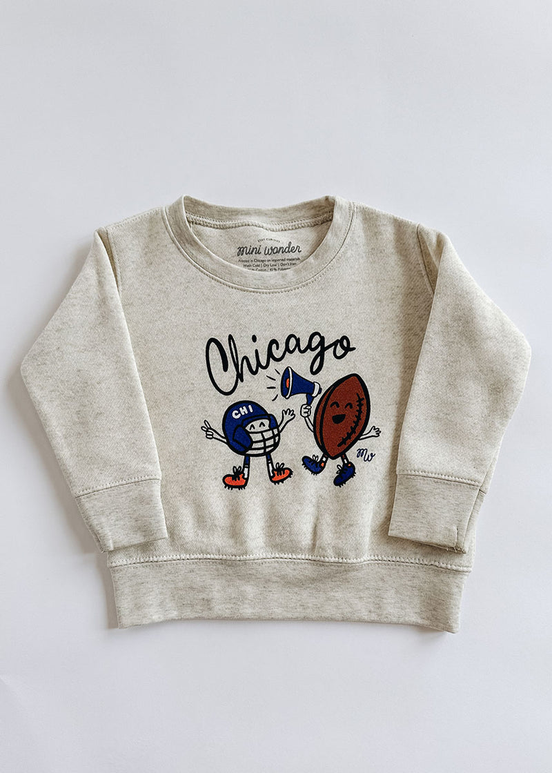 Chicago Game Day Buddies Toddler Sweatshirt - Natural Heather