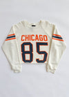 Chicago 85 Crop Crewneck - White