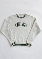 Chicago Champion Striped Rib Crewneck - Green