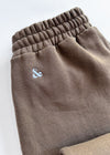 Chicago. Embroidered Jogger - Walnut & White