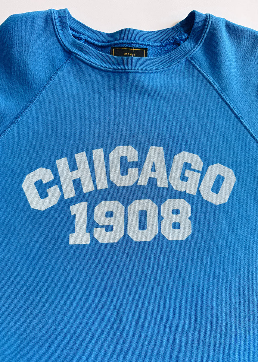 Chicago 1908 Classic Crew Sweatshirt - Vintage Royal Blue