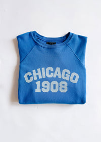 Chicago 1908 Classic Crew Sweatshirt - Vintage Royal Blue