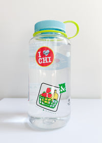 Summertime Chi Patches Nalgene 32oz - Clear