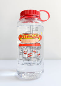Chicago Hot Dog Stand Nalgene 32oz - Clear