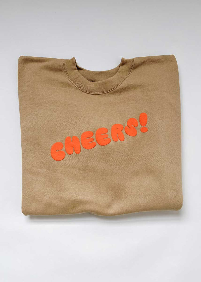 Cheers! Holiday Crewneck Sweatshirt - Orange