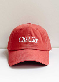 Chi City Dad Hat - Washed Red