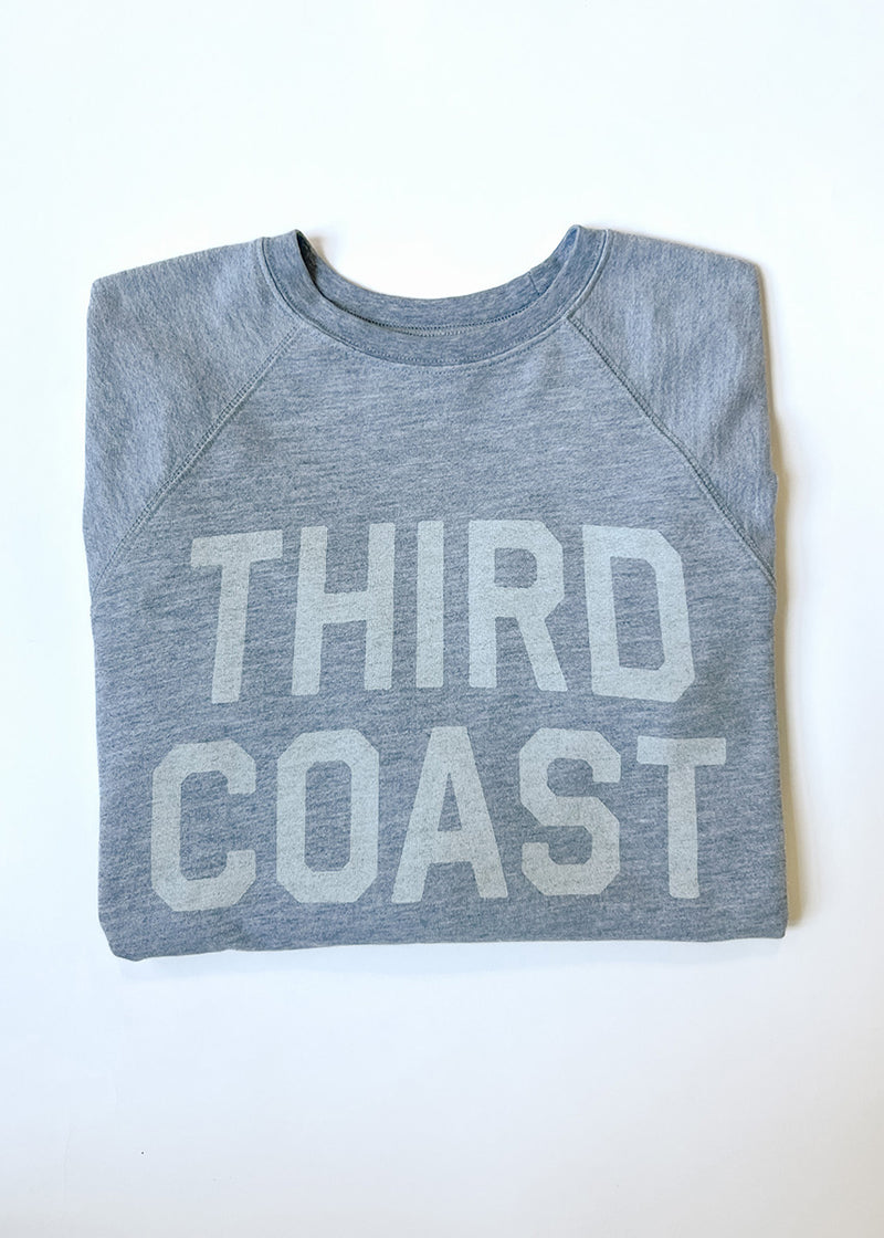 Third Coast Classic Crew Sweatshirt - Heather Grey & White