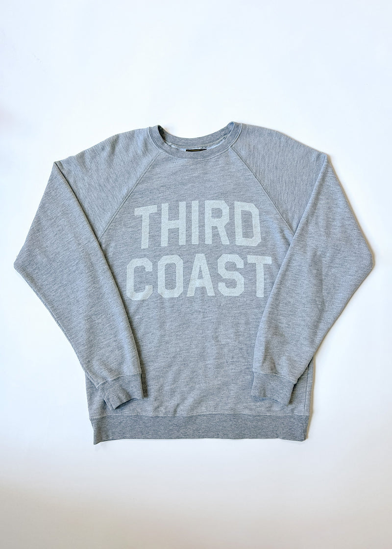 Third Coast Classic Crew Sweatshirt - Heather Grey & White