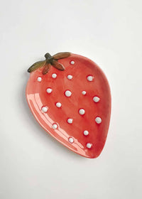 Stoneware Fruit Dish - Strawberry