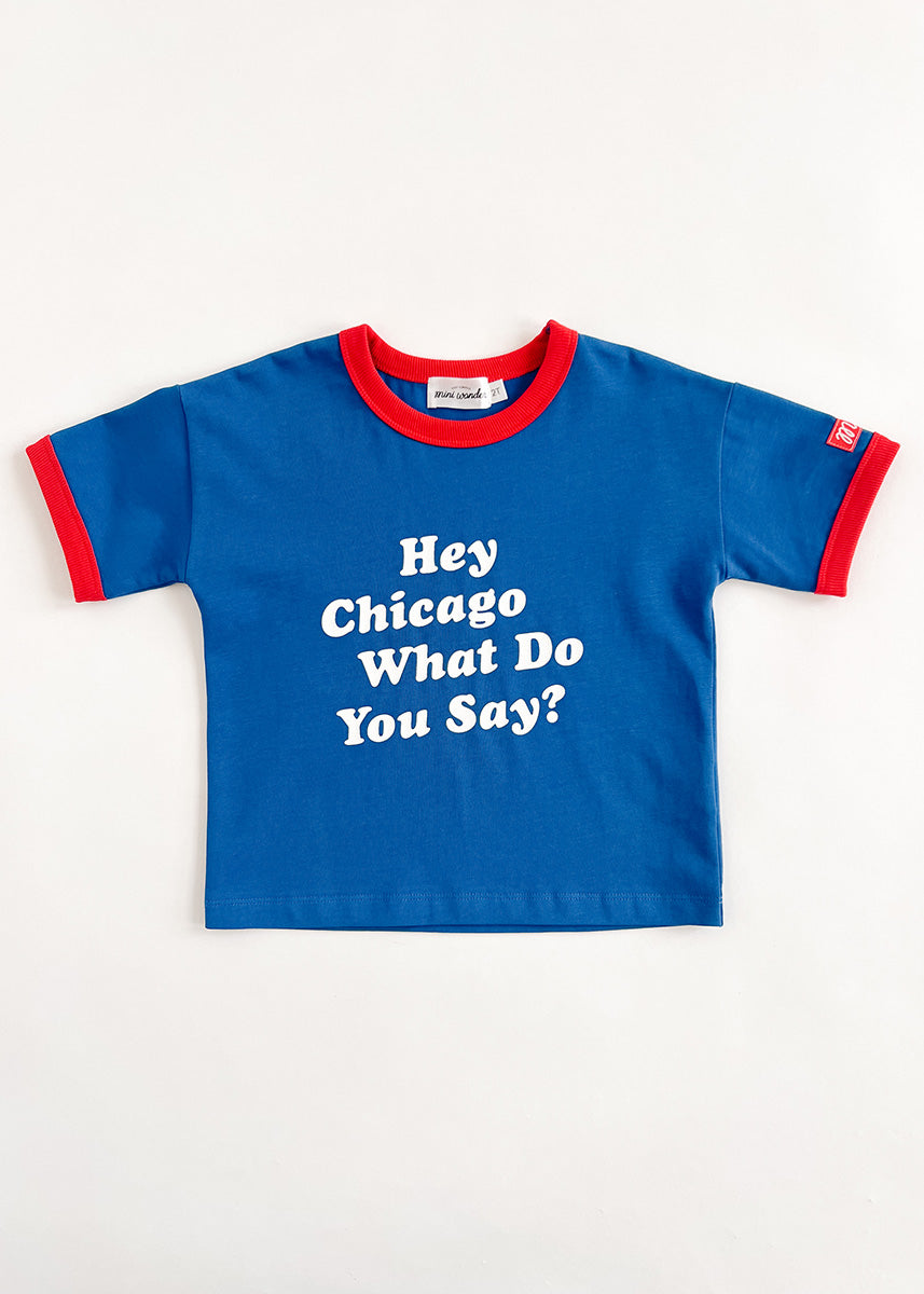 Hey Chicago Oversized Ringer Tee