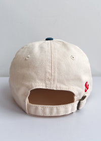 Chi Heart Icon Hat - Ivory & Breaker Blue