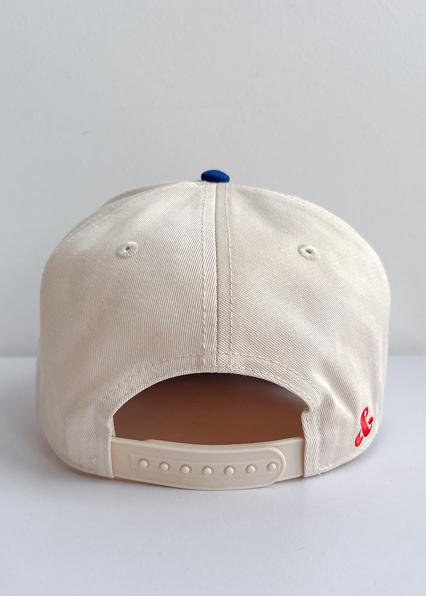 Chicago Puff Baseball Cap - Royal & Red