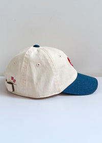 Toddler Chi Heart Icon Hat - Ivory & Breaker Blue