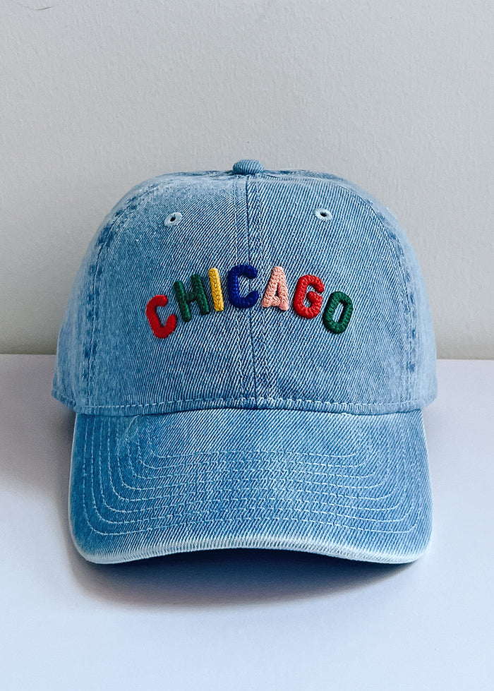 Toddler Sweet Home Chicago Dad Hat - Denim