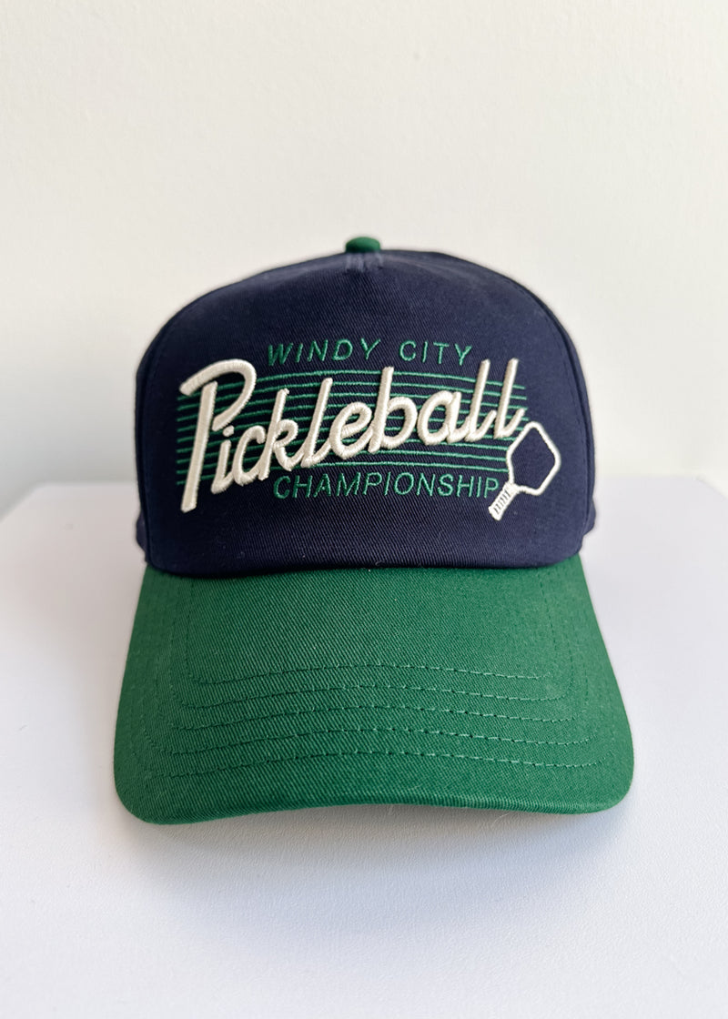 Chicago Pickleball Two-Tone Hat - Navy & Green