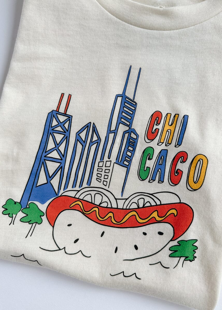 Chicago Fun Toddler Tee - Natural