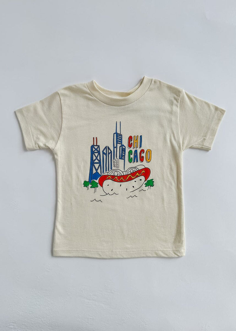 Chicago Fun Toddler Tee - Natural