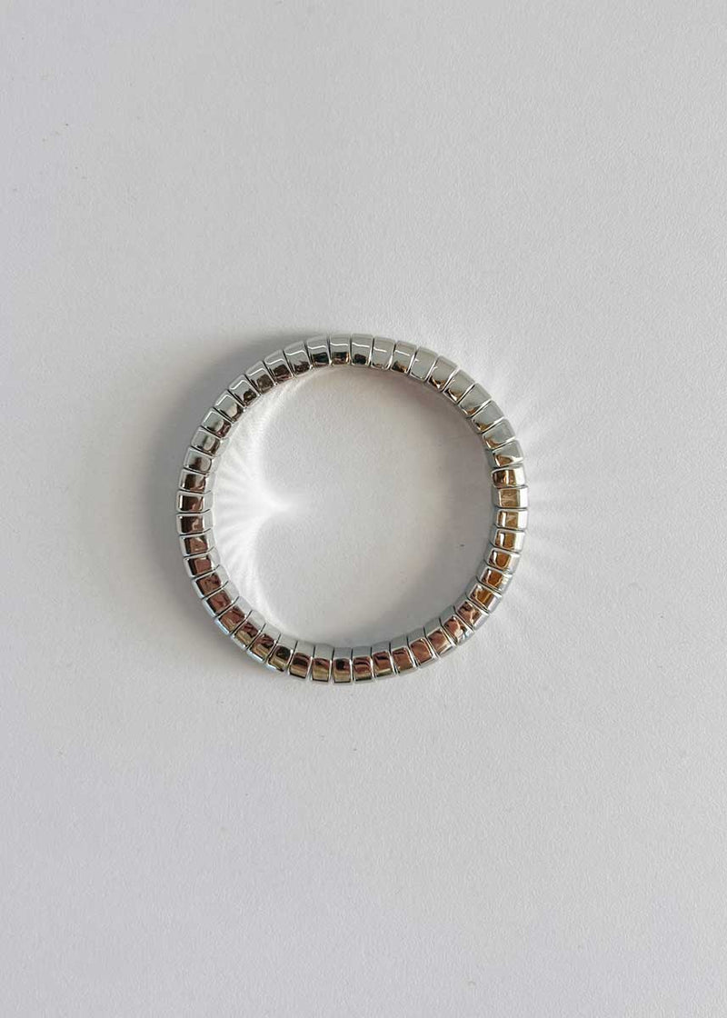 Rounded Single Bracelet - Silver